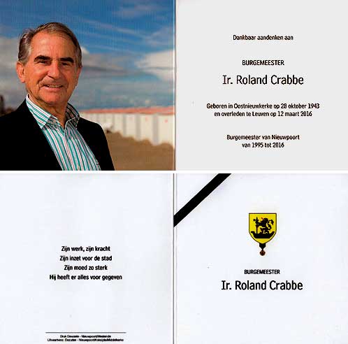 rouwprentje Roland Crabbe